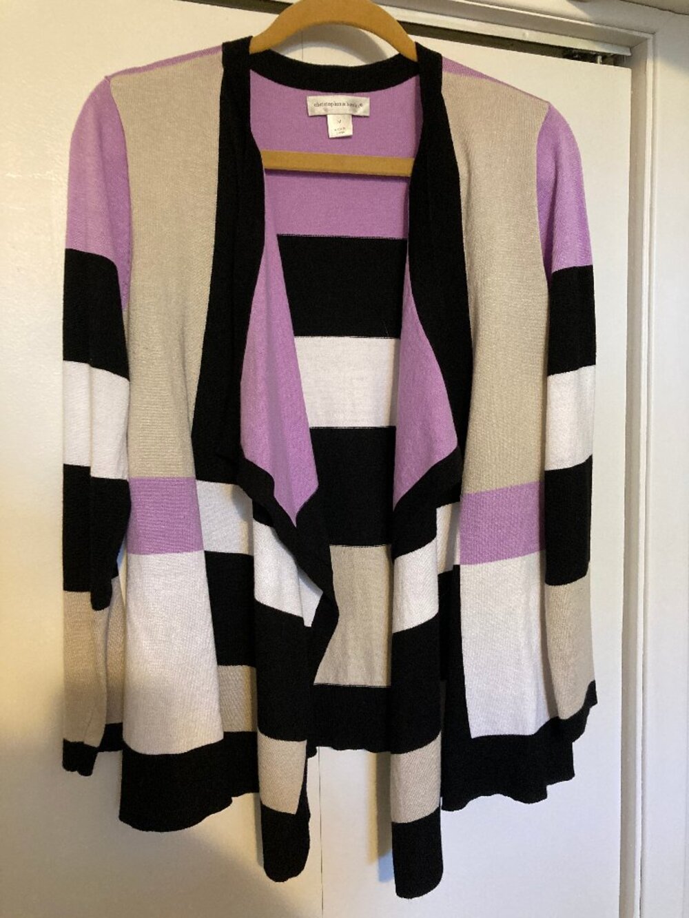 Open Front Cascading Sweater Cardigan - Picture 2 of 7